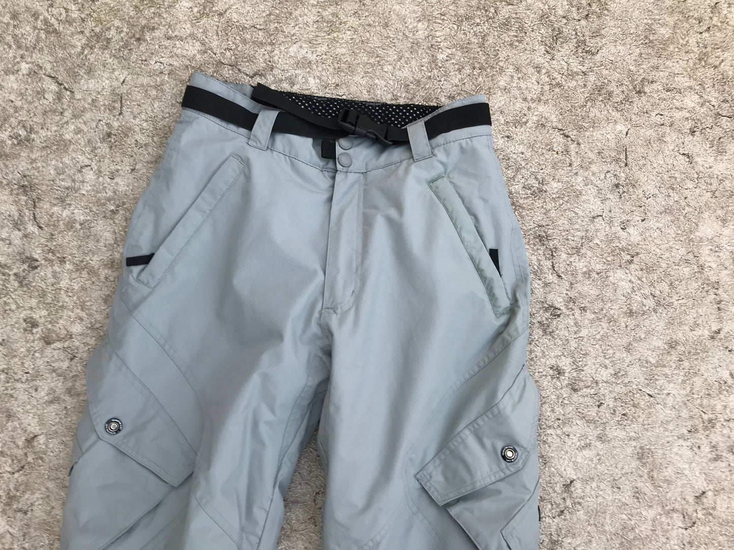 Snow Pants Child Size 14-16 Youth Ripzone Grey Loaded With Pockets Excellent