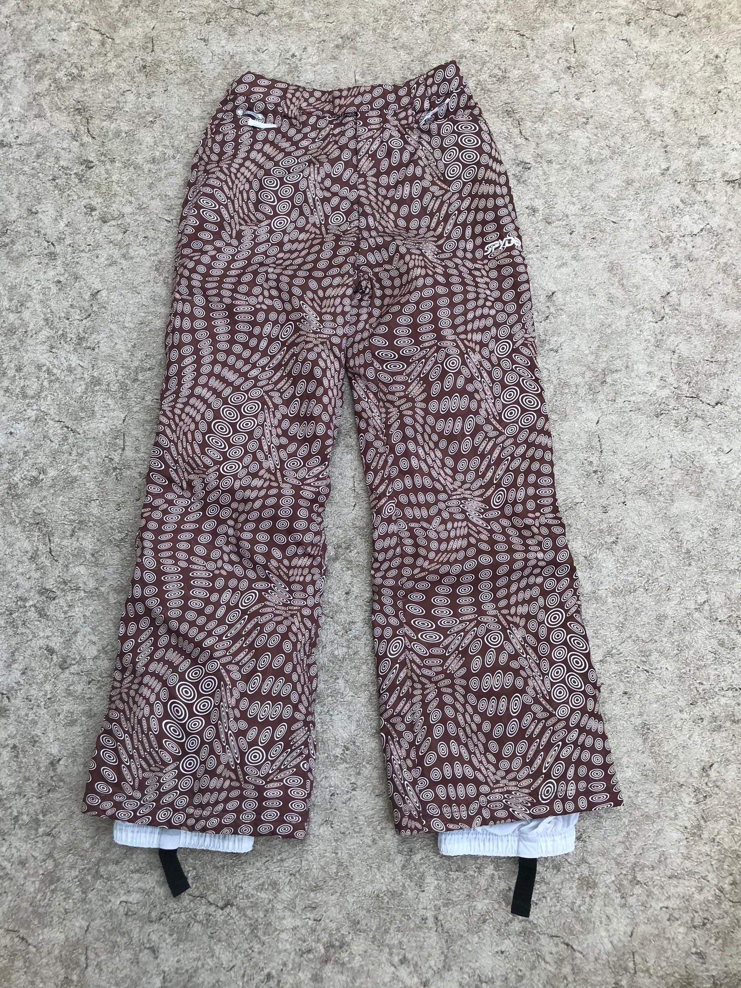 Snow Pants Child Size 16 Youth Spyder Brown Cream Outstanding Quality New Demo Model
