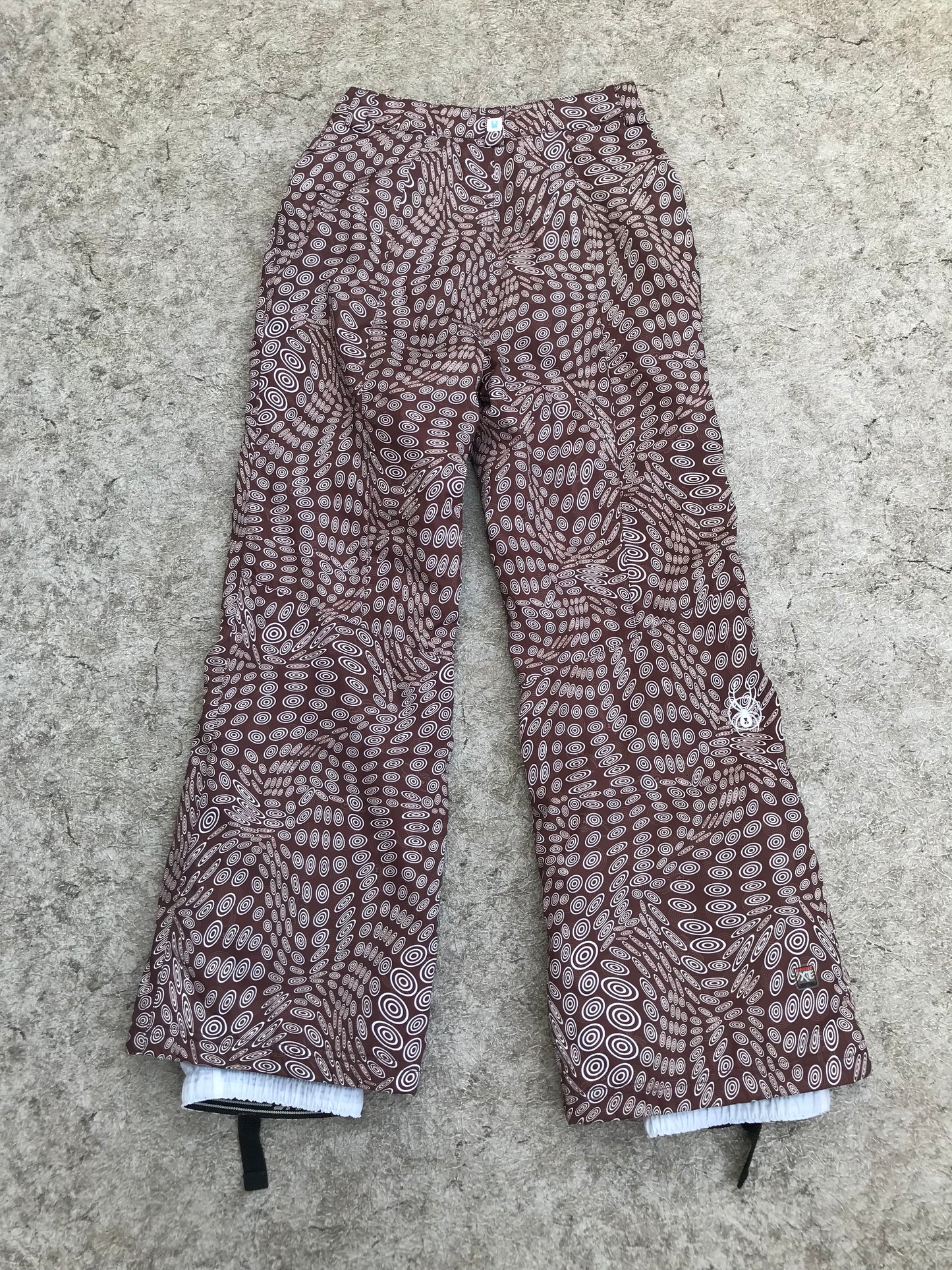 Snow Pants Child Size 16 Youth Spyder Brown Cream Outstanding Quality New Demo Model