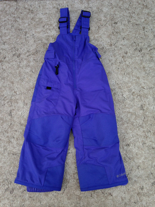 Snow Pants Child Size 4 Columbia Purple With Bib New Demo Model