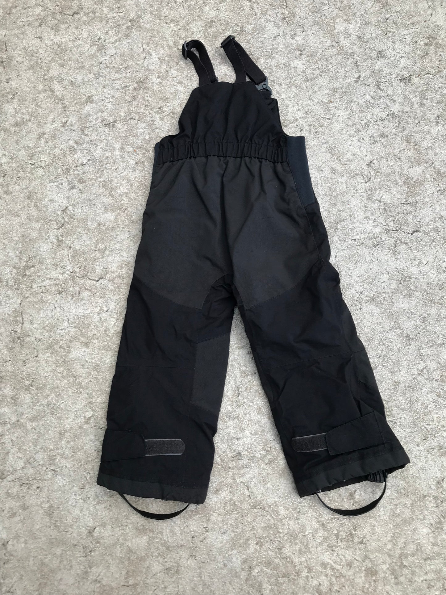Snow Pants Child Size 4 Helly Hansen Black With Bib Waterproof Excellent Quality Minor Wear on Bottom Cuff