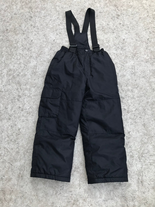Snow Pants Child Size 6-7 Kermodei Made In Vancouver With Removeable Straps Black Excellent