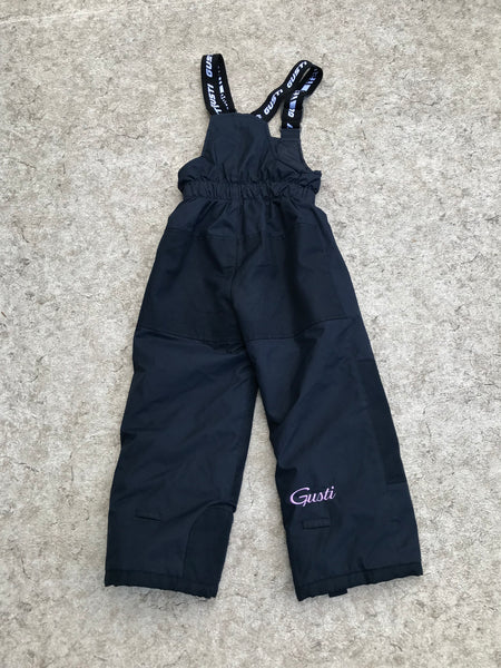 Snow Pants Child Size 6 Gusti Marine Blue Pink With Bib  New Demo Model