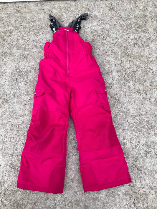 Snow Pants Child Size 6 Gusti Fushia Pink With Bib New Demo Model