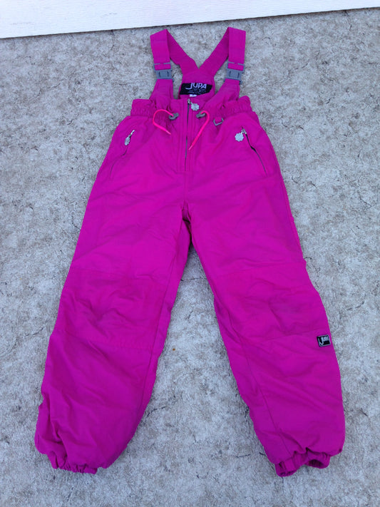 Snow Pants Child Size 6 Jupa Pink With Bib