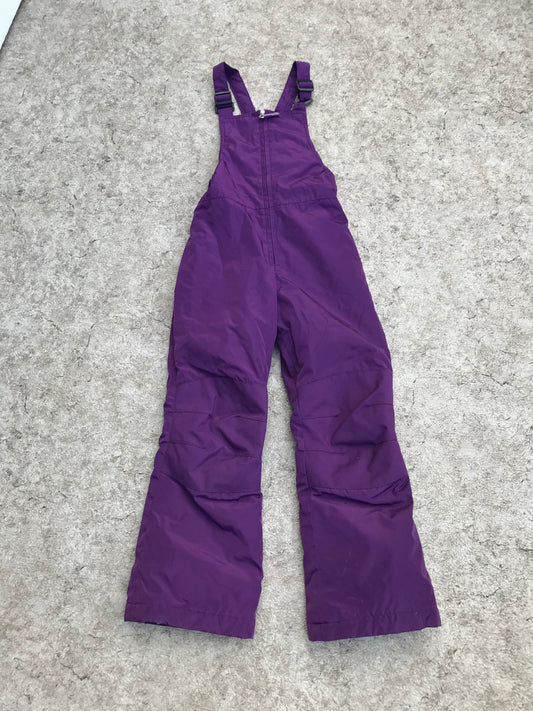 Snow Pants Child Size 7 Lands End Deep Purple With Bib Excellent