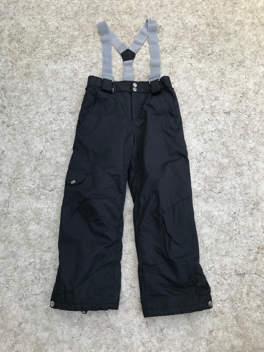 Snow Pants Child Size 8-10 Firefly Black With Suspenders Excellent