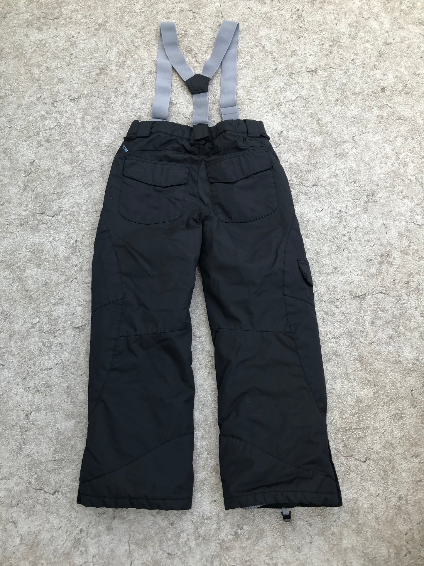 Snow Pants Child Size 8-10 Firefly Black With Suspenders Excellent