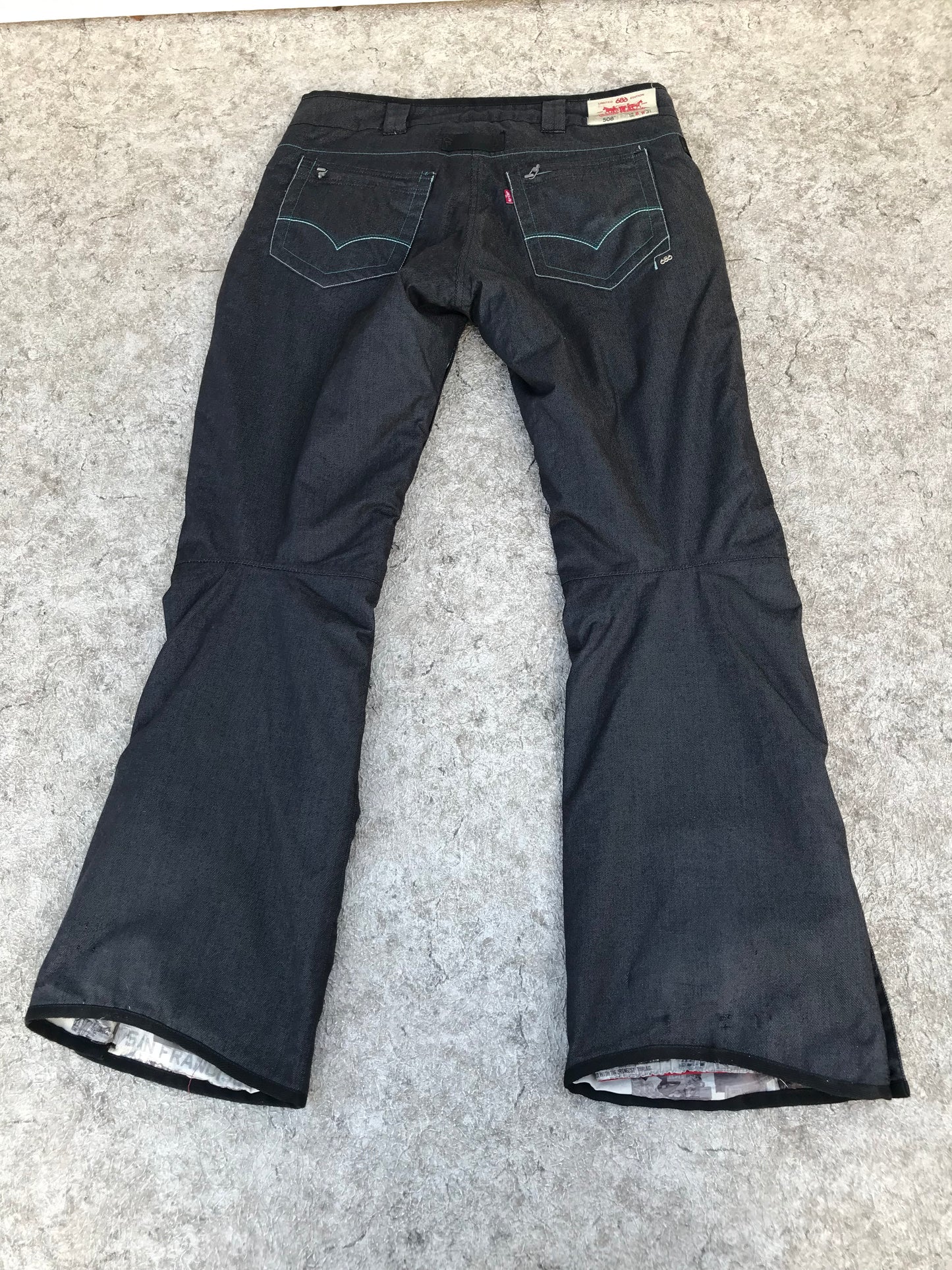 Snow Pants Ladies Size Large Levies 686 Denim Style Snowboarding Outstanding New Demo Model