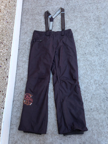 Snow Pants Ladies Size Large Powder Room Cocoa With Straps New Demo Model