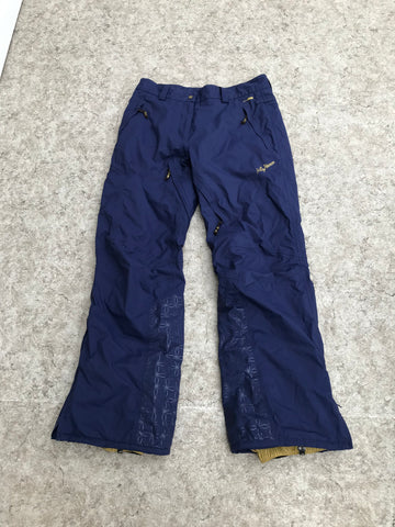 Snow Pants Ladies Size Medium Helly Hansen Purple Gold Snow and Water Proof New Demo Model