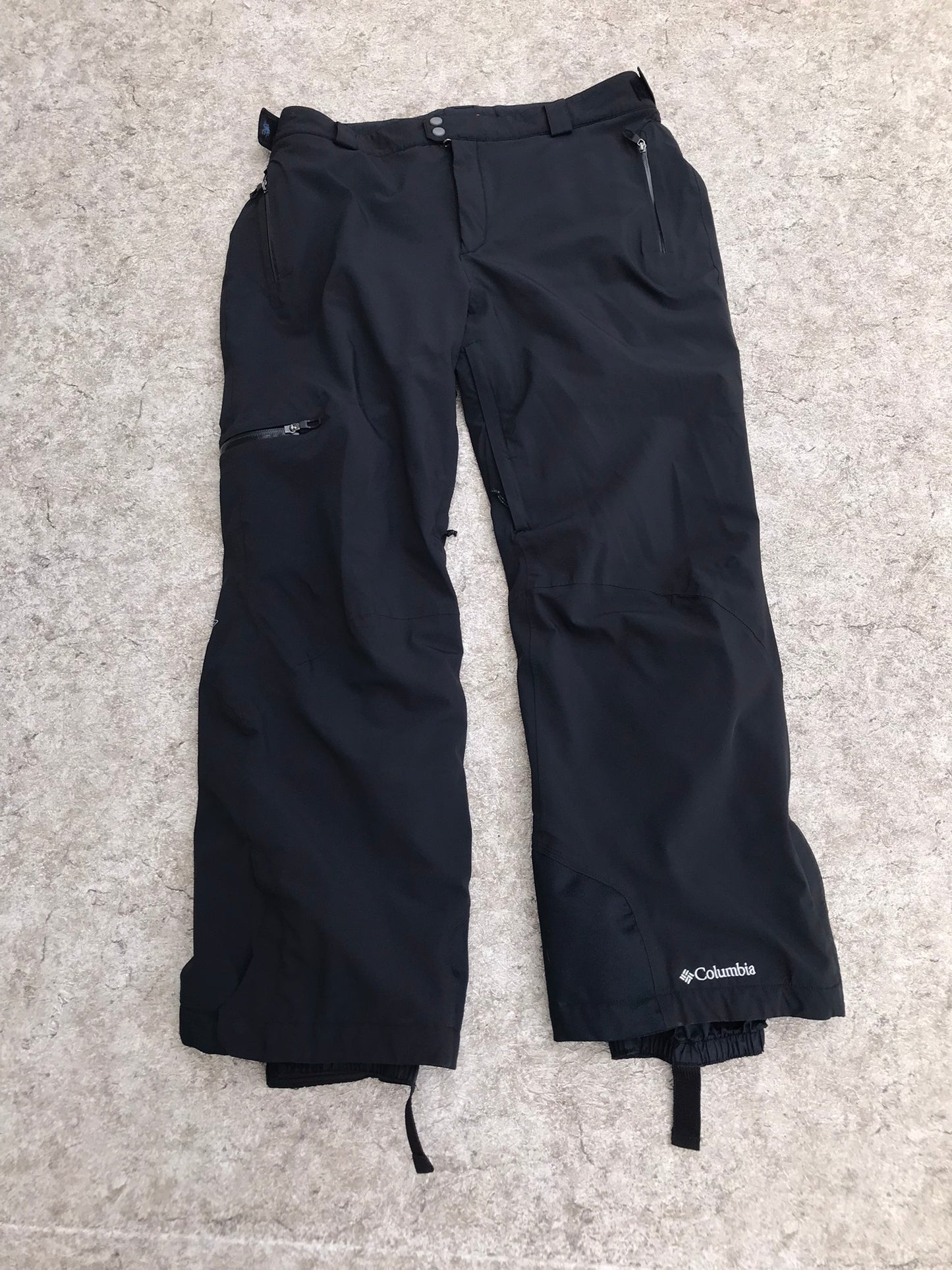 Snow Pants Ladies Size X Large Columbia Omni Heat Black Waterproof Sealed Seam Zippers New Demo Model