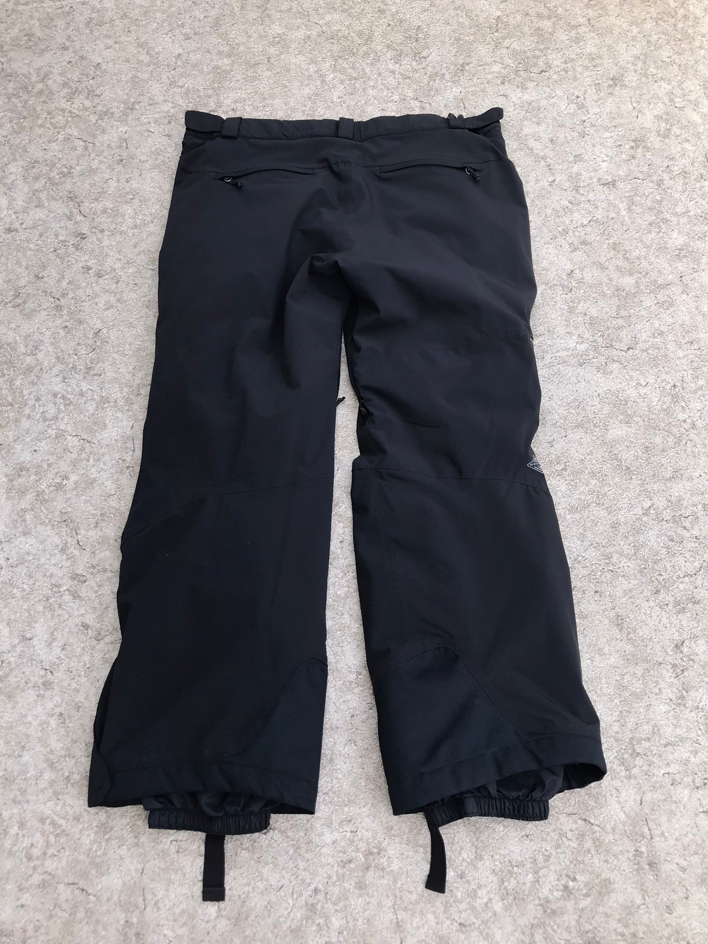 Snow Pants Ladies Size X Large Columbia Omni Heat Black Waterproof Sealed Seam Zippers New Demo Model