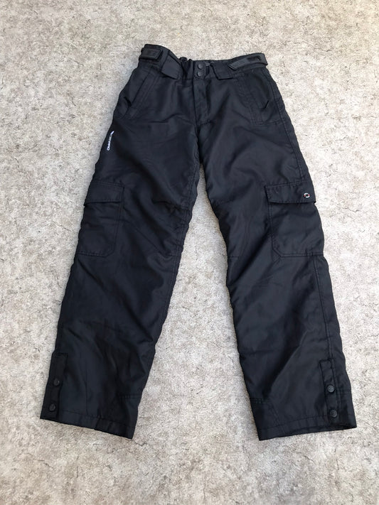 Snow Pants Men's Medium Ocean Pro Fleece Lined Inside Black