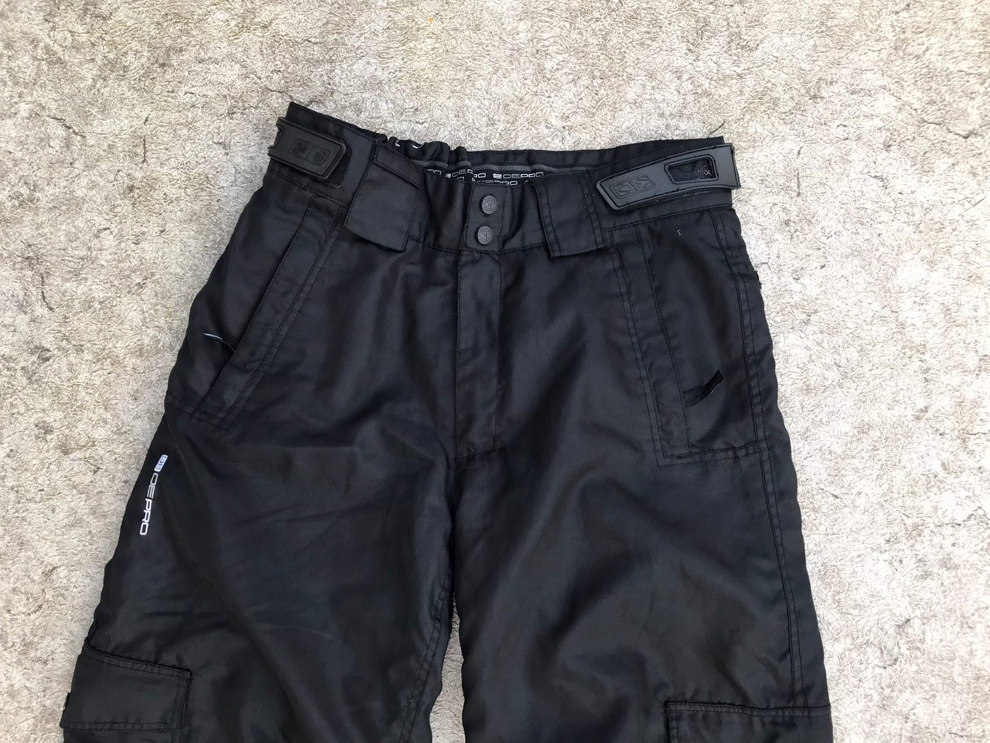 Snow Pants Men's Medium Ocean Pro Fleece Lined Inside Black