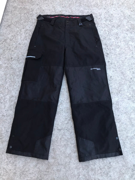 Snow Pants Men's Size Large Sun Ice Micro Fleece Lined Black Excellent