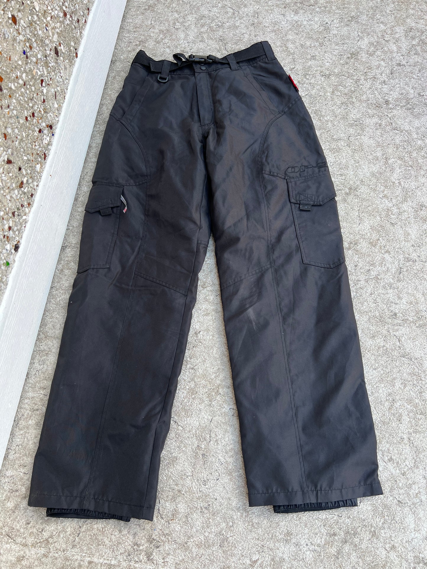 Snow Pants Men's Size Medium Black With Micro Fleece Lining Inside Excellent