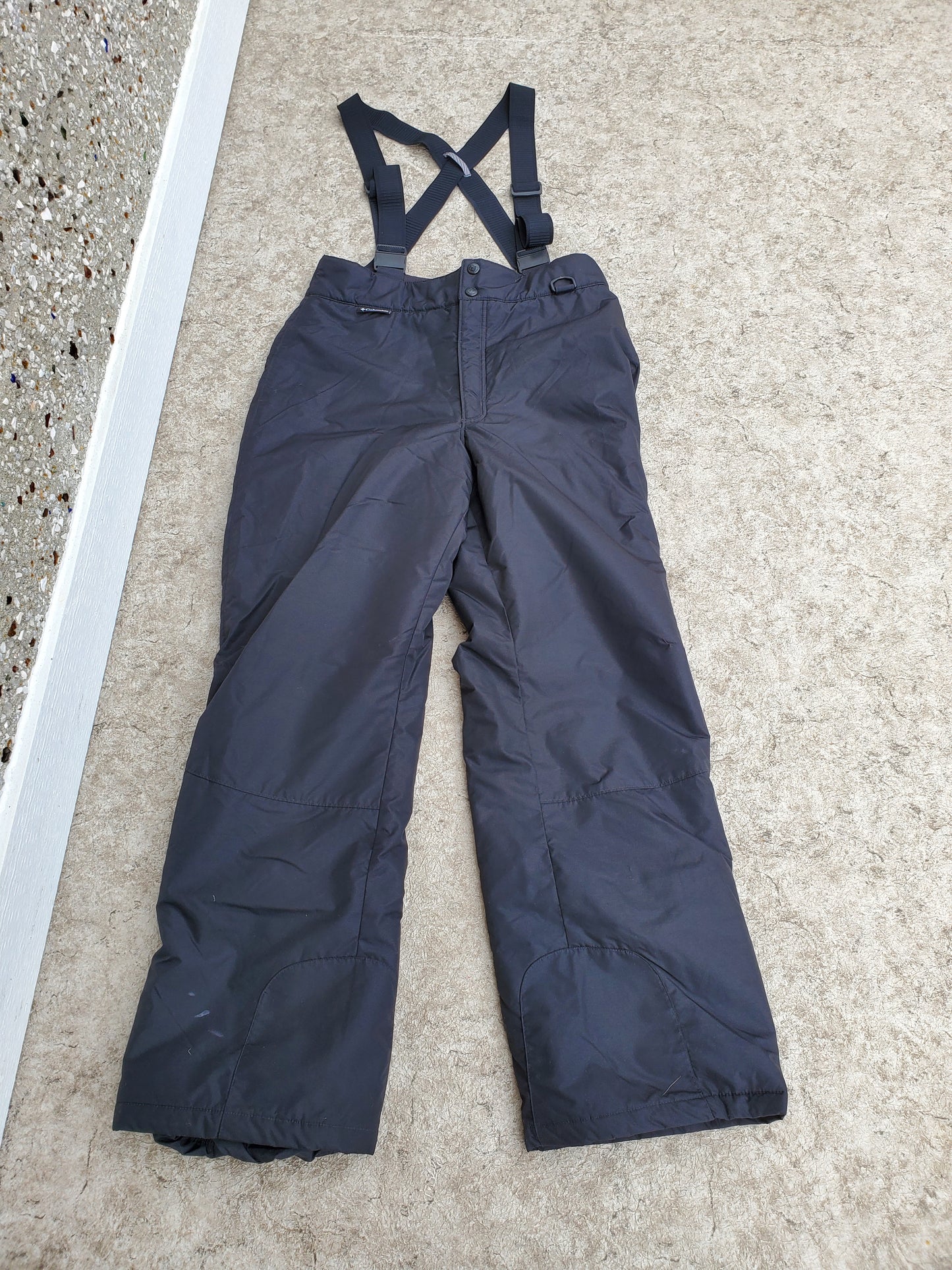 Snow Pants Men's Size Medium Columbia Black With Straps  Snowboarding