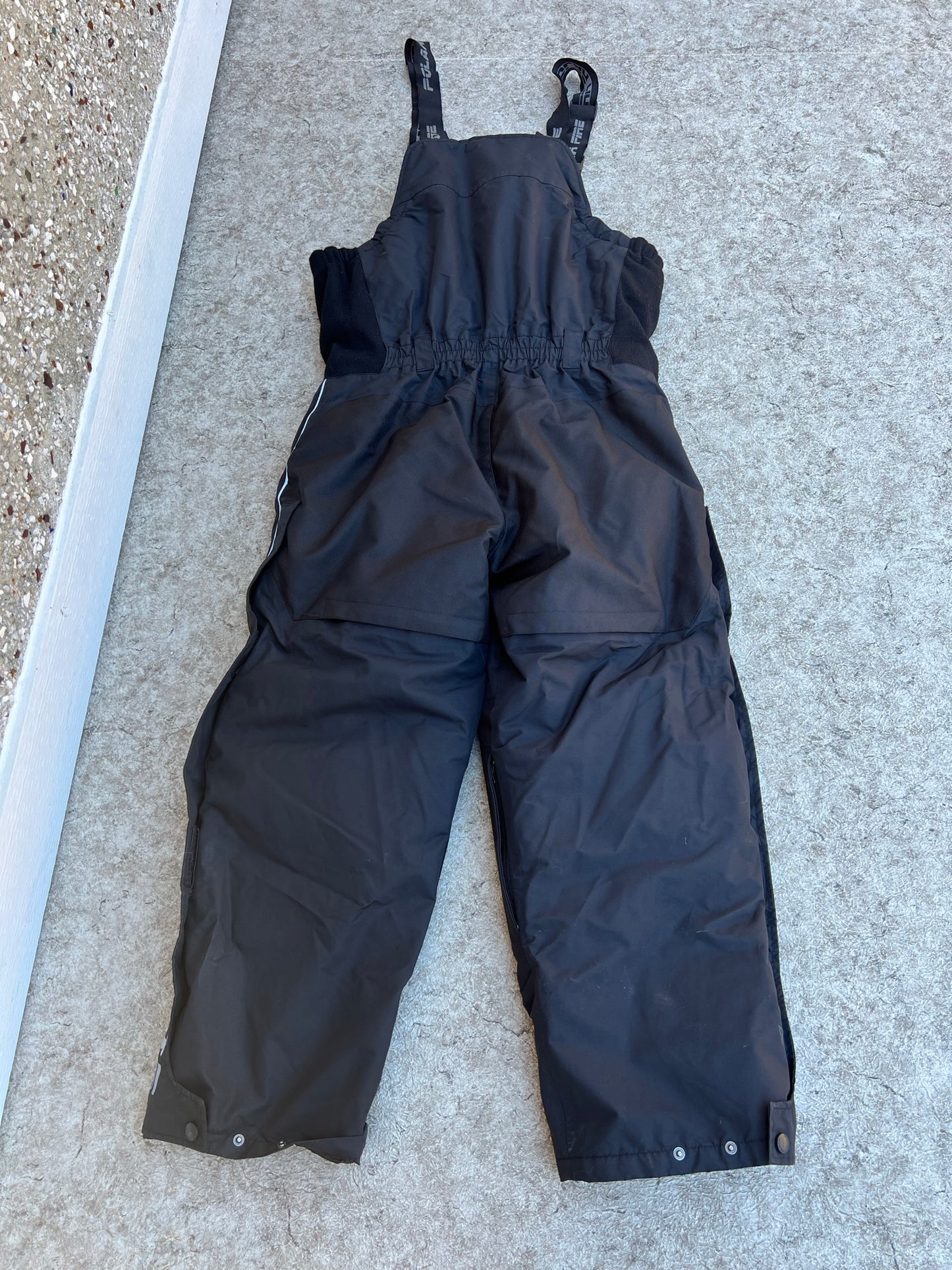 Snow Pants Men's Size Medium Polar Fire With Bib Insulated Waterproof Beathable Perfect For Deep Cold and Snowmobile Black As New