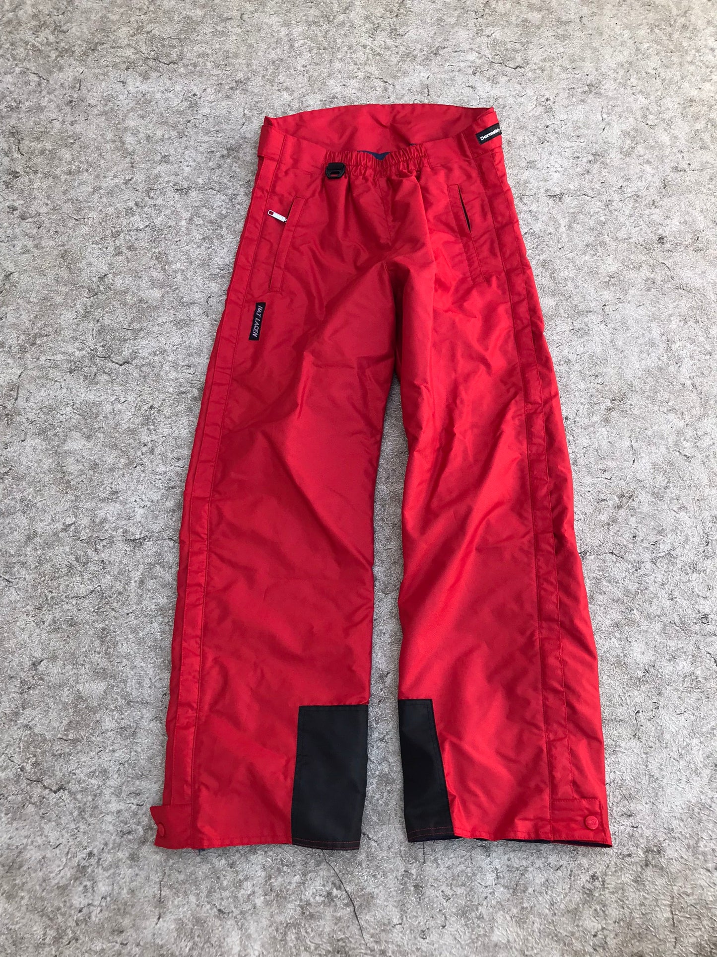 Snow Pants Men's Size Medium Waterproof Shell Full Zippers Up Both Legs As New  As New