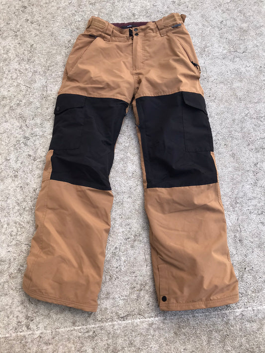 Snow Pants Men's Size Small Ride Snowboarding Fantastic Quality Brown Black