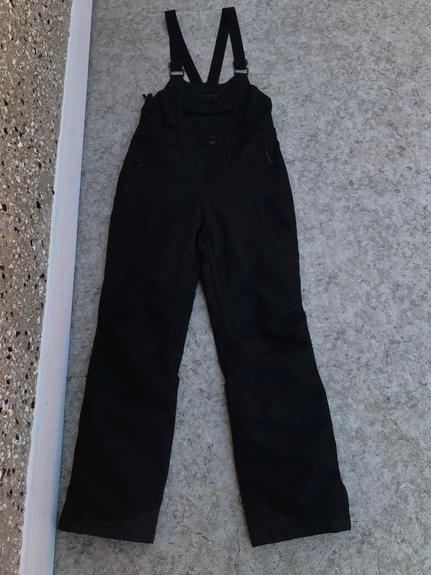 Snow Pants Men's Size Small Ripzone Waterproof Heavy Duty Snowboard Black With Bib As New