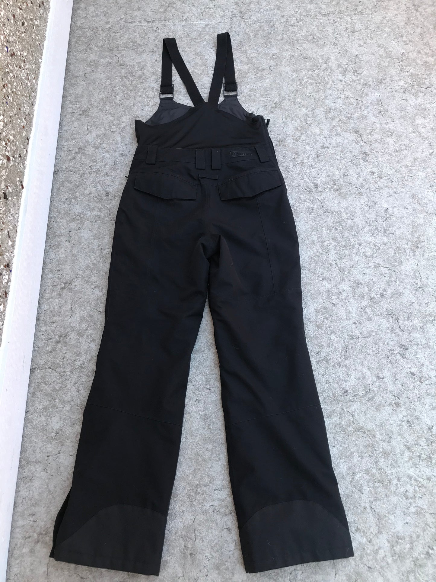Snow Pants Men's Size Small Ripzone Waterproof Heavy Duty Snowboard Black With Bib As New