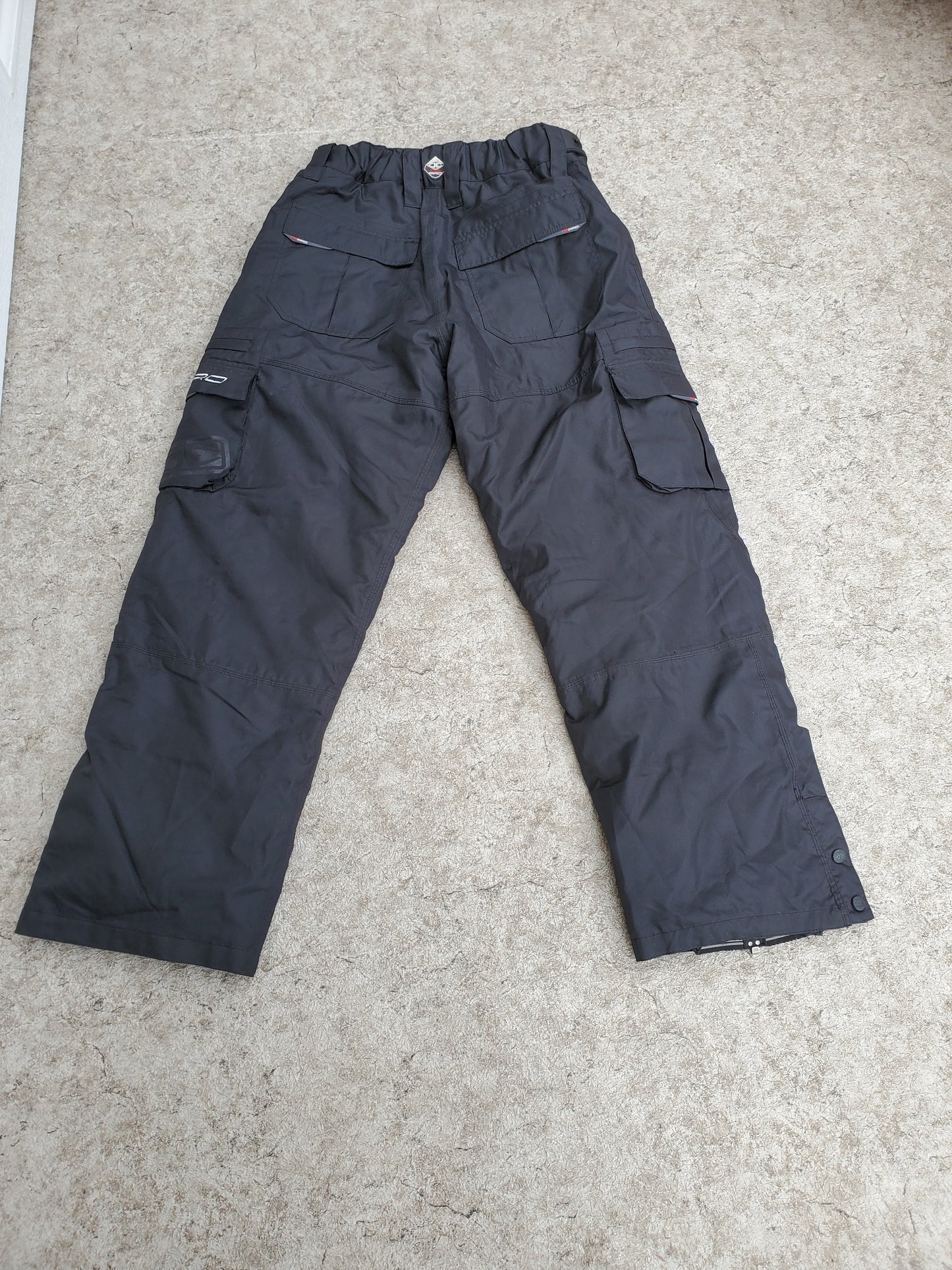 Snow Pants Men's Size X Large Pro Series Micro Fleece Lined Black New Demo Model