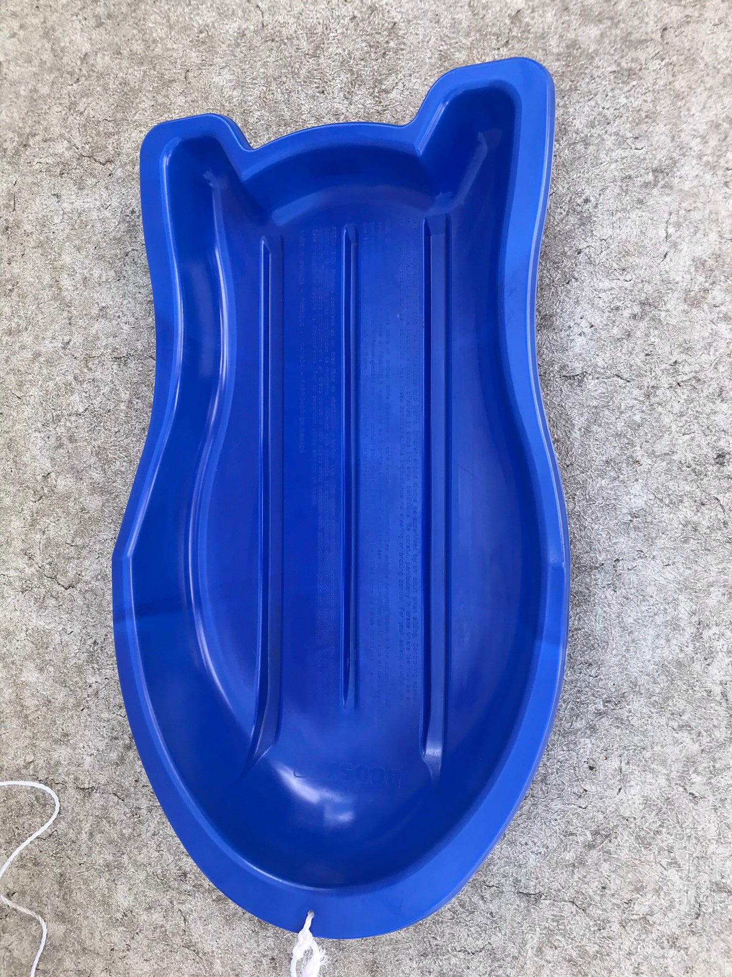 Snow Sled Super Booster Adventurer 1 Person Blue Plastic Snow Sled Child Age 5-14 38 Inch Made In Canada Excellent