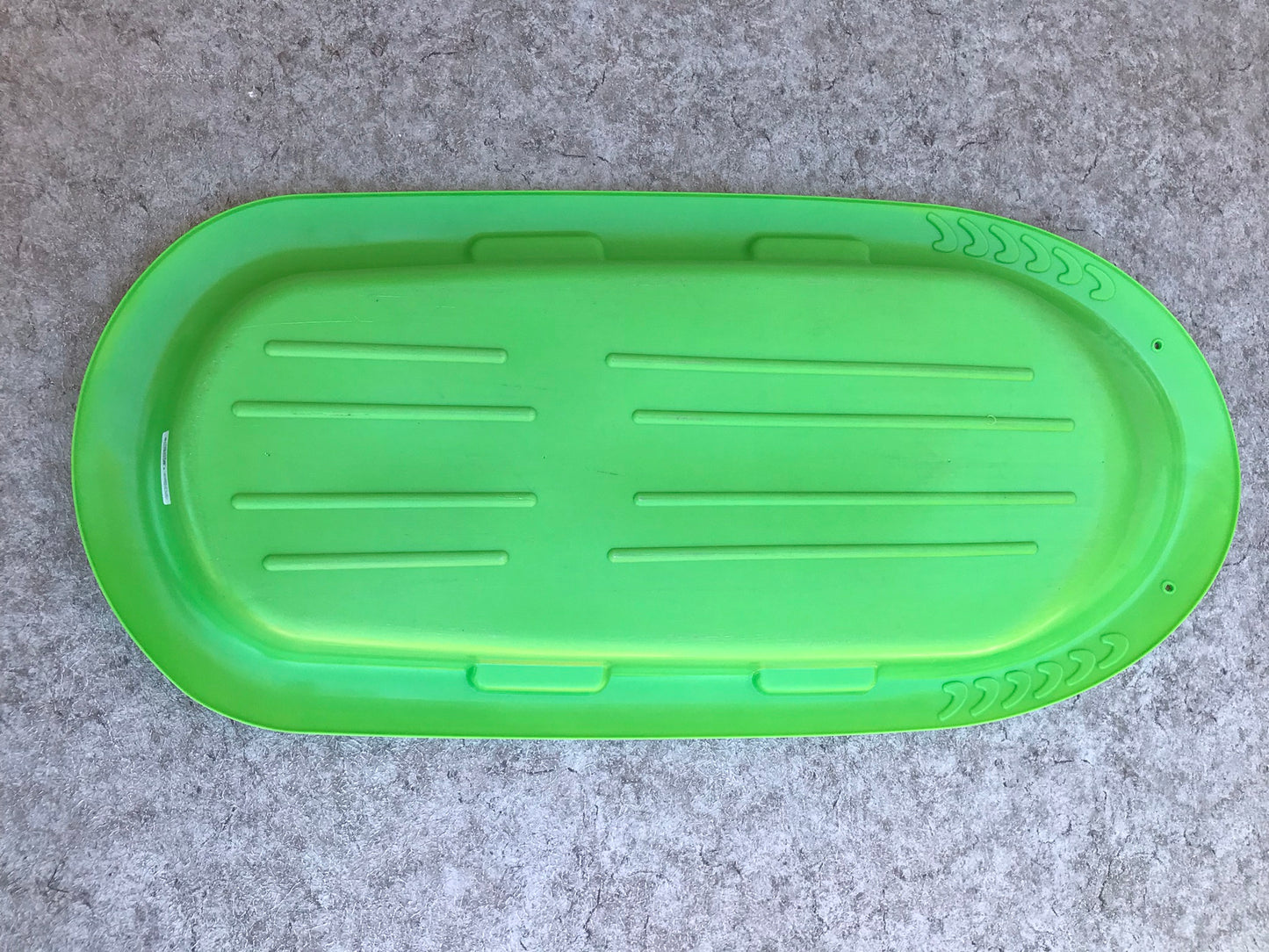 Snow Sled Taboggan 1-2 Child Lime Green As New PICK UP ONLY
