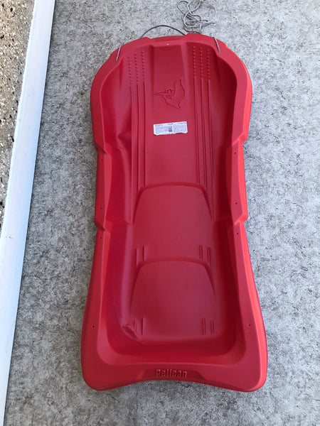 Snow Sled Taboggan 1 Adult or 2 Child Pelican Red As New PICK UP ONLY