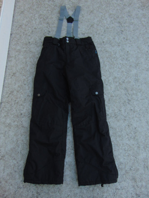 Snow Pants Child Size 10-12 Gravity  Black With Removable Straps New Demo Model