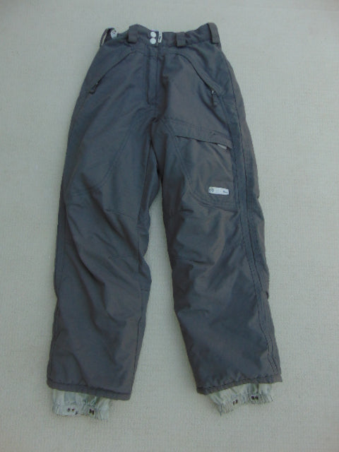 Snow Pants Child Size 10 Mole Grey Micro Fleece Lined Inside