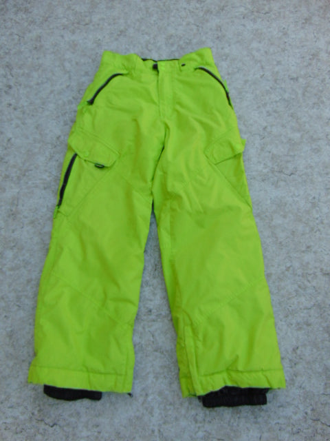 Snow Pants Child Size 12-14 Ripzone Core Lime Grey Snowboarding