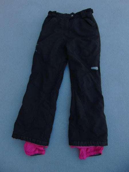 Snow Pants Child Size 12-14 Youth Black Pink Minor Wear Mark