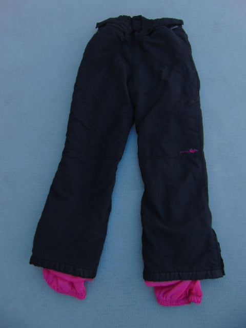 Snow Pants Child Size 12-14 Youth Black Pink Minor Wear Mark