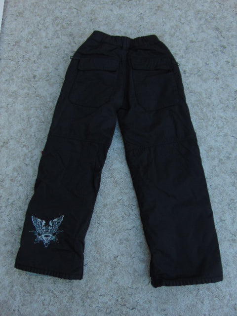 Snow Pants Child Size 12 Firefly Black Snowboarding Excellent