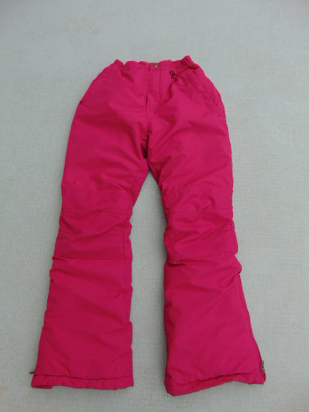 Snow Pants Child Size 12 Lands End Elastic Waist Comfort Snowboarding Raspberry