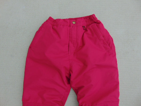 Snow Pants Child Size 12 Lands End Elastic Waist Comfort Snowboarding Raspberry