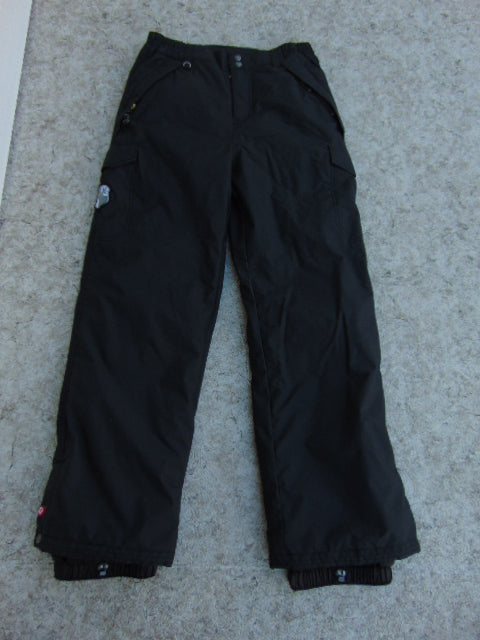Snow Pants Child Size 14-16 Youth Quick Silver Black Snowboarding