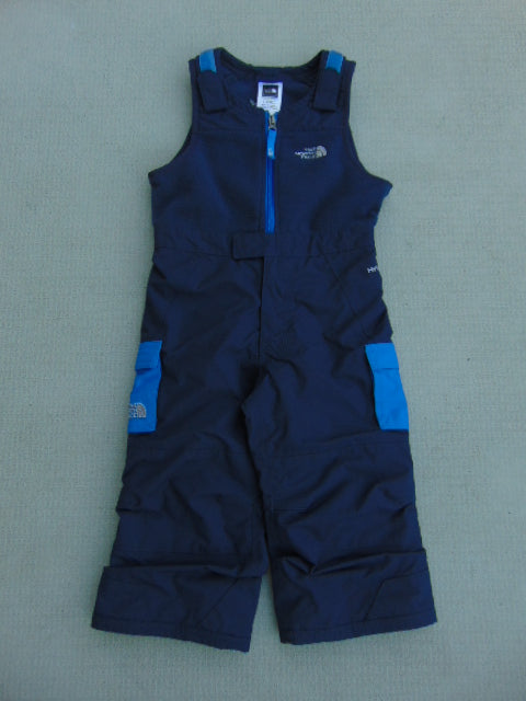 Snow Pants Child Size 2 The North Face Marine Blue With Fleece Bib New Demo Model