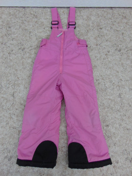 Snow Pants Child Size 4-5 Columbia Pink With Bib Snowboarding