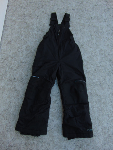 Snow Pants Child Size 6-7 Columbia Black With Bib Snowboarding As New