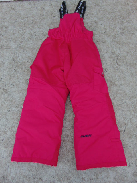 Snow Pants Child Size 6 Gusti Fushia Pink With Bib  New Demo Model