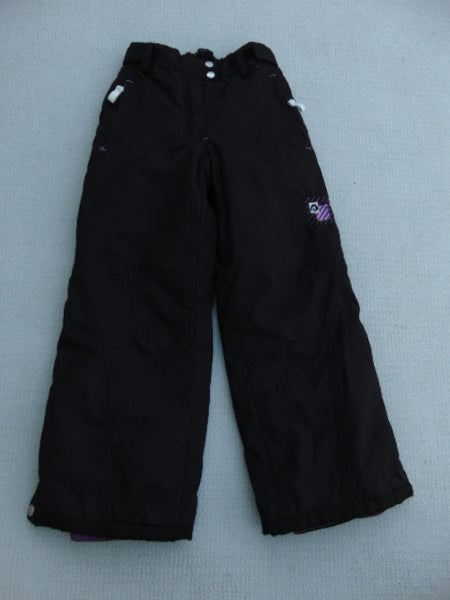Snow Pants Child Size 7-8  Snowboarding Black Pink
