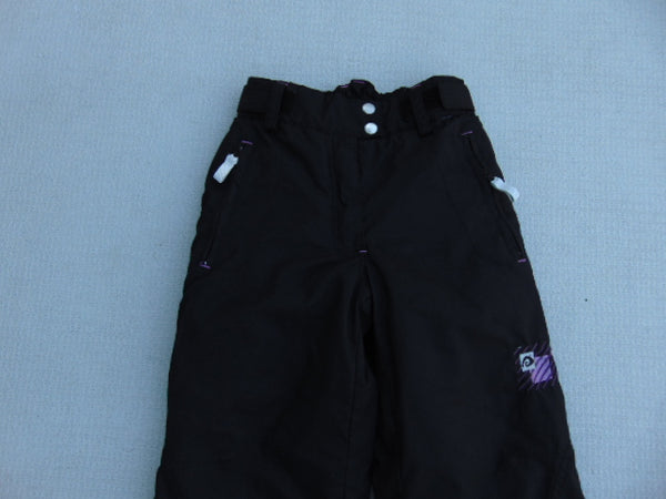 Snow Pants Child Size 7-8  Snowboarding Black Pink