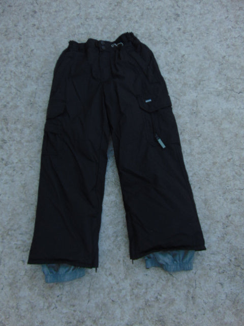 Snow Pants Child Size 8-10 Ripzone Core Black Snowboarding