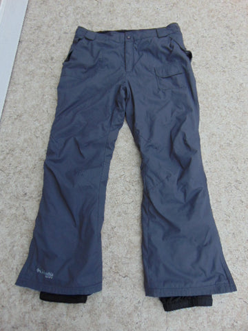 Snow Pants Ladies Size Large Columbia Dk Grey  Plum