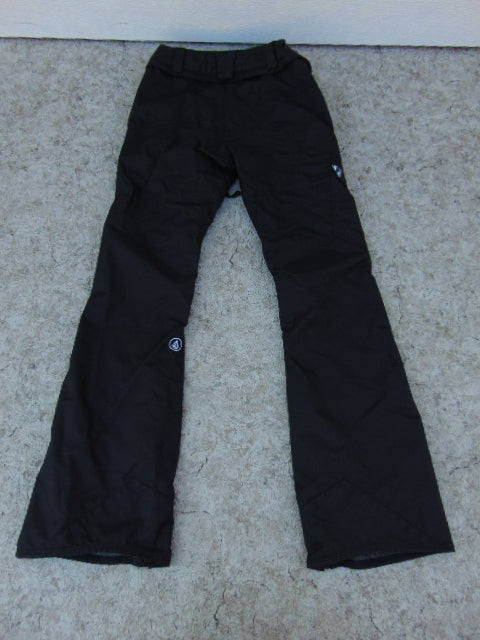 Snow Pants Ladies Size X Small Youth 16-18 Volcom Black  Snowboarding