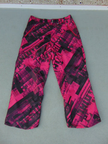 Snow Pants Men's Size X Large Oakley Fushia Black Snowboarding New Demo Model